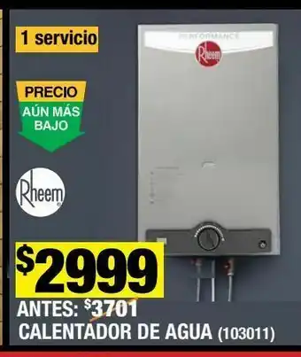 Samsung Calentador de agua rheem performance instantáneo a gas 8 l/min gas lp oferta