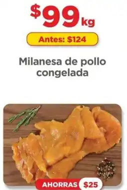 Bodega Aurrerá Milanesa de pollo congelada oferta