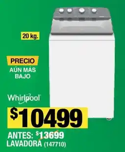 The Home Depot WHIRLPOOL LAVADORA oferta