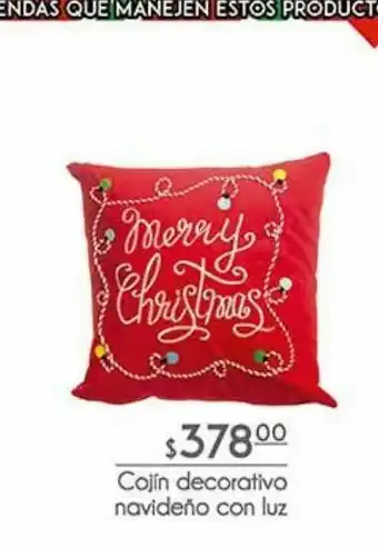 Fresko Cojin decorativo navideño con luz oferta