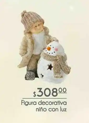 Fresko Figura decorativa niño con luz oferta