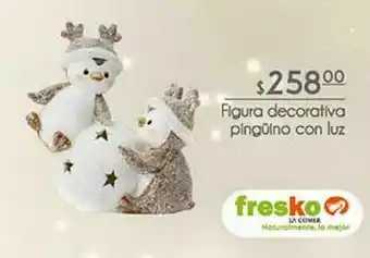 Figuras decorativa pinguino con luz