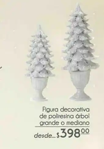 Figura decorativa de poliresina arbol grande o mediano