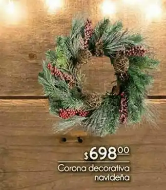 Fresko Corona decorativa navideña oferta