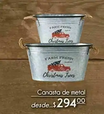 Canasta de metal