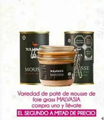 Paté de mousse de foie grass malvasia