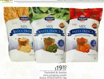 Harina para preparar pasta italpasta