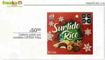 Fresko Galletas surtido rico navideño gamesa oferta