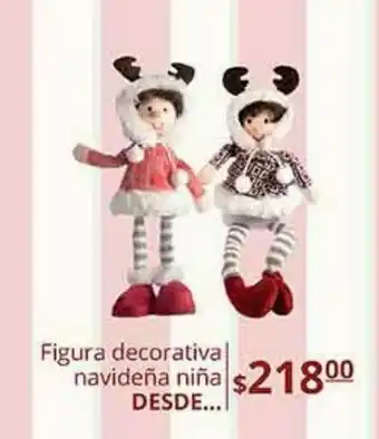 Figuras decorativas navideña niña