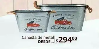 canasta de metal