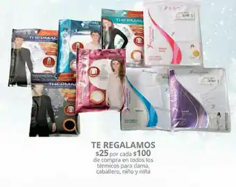 Todos los termicos para dama, caballero, niño y niña