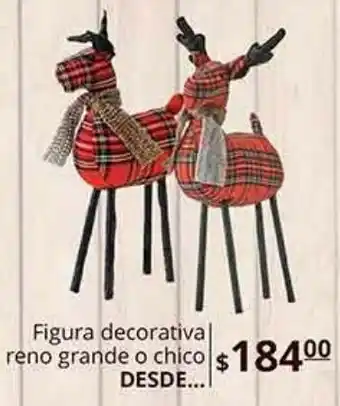 La Comer Figuras decorativas reno grande o chico oferta