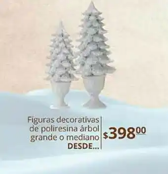 La Comer Figuras decorativas de poliresina árbol grande o mediano oferta