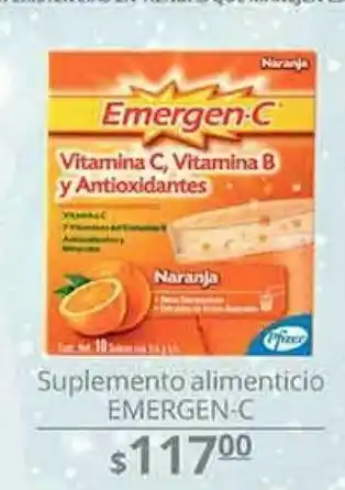 La Comer Suplementos alimenticios emergen-c oferta