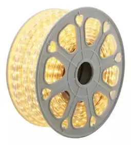 Mercado Libre Manguera Tira Led Luz Plana Uso Exterior 25m Color De La Luz Blanco Cálido oferta