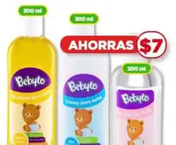 Bodega Aurrerá Bebyto Shampoo Aceite y crema para Bebé oferta