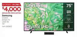 Costco Samsung Crystal Smart TV 75" oferta