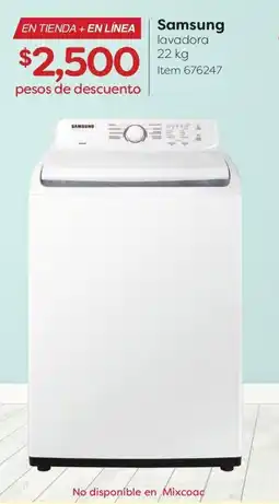 Costco Samsung Lavadora 22 kg oferta