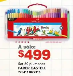 Set 60 plumones FABER CASTELL