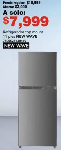 City Club Refrigerador top mount 11 pies NEW WAVE oferta