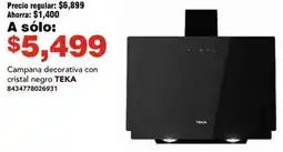 Campana decorativa con cristal negro TEKA