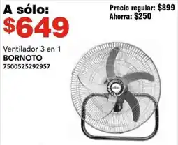 City Club Ventilador 3 en 1 BORNOTO oferta