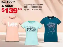 City Club Playeras para dama LEE oferta