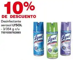 City Club Desinfectante aerosol LYSOL 3/354g oferta