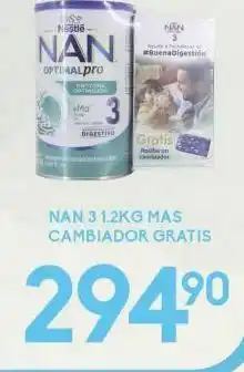 Alsuper Nan 3 1.2kg mas cambiador gratis oferta
