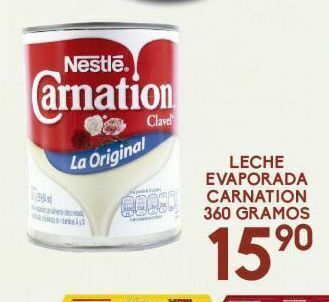 Alsuper Leche evaporada carnation oferta