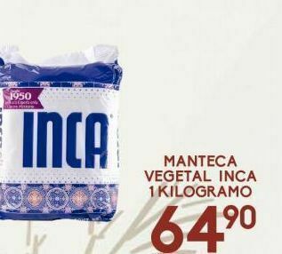 Alsuper Manteca vegetal inca 1 kg oferta