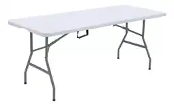 Mercado Libre Mesa Plegable Portafolio Plástico 180cm Jardín Resistente oferta