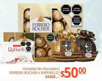 La Comer Variedad de chocolates ferrero rocher o raffaello oferta