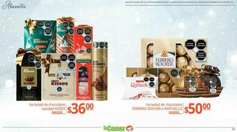 La Comer Chocolate kisses oferta