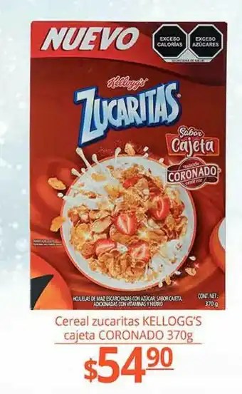 La Comer Cereal zucaritas kellogg's cajeta coronado 370g oferta