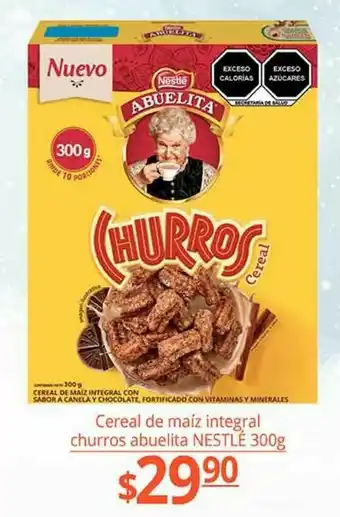 La Comer Cereal de maiz integral churros abuelita nestlé 300g oferta