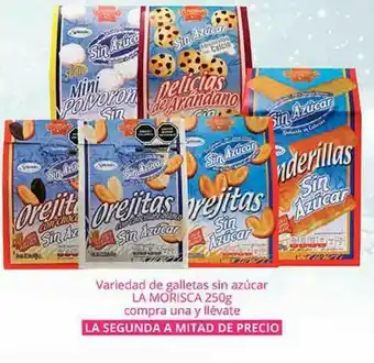 La Comer Variedad de galletas sin azucar la morisca 250g oferta