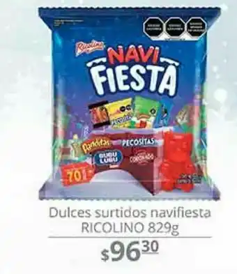 Dulces surtidos navifiesta ricolino