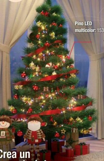The Home Depot Combo navideño iluminado led multicolor 1.98 m 2 piezas oferta