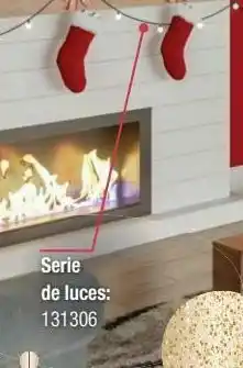 Serie de 25 luces led para árbol de navidad blanco 5.18 m x 8.1 x 3.8 cm