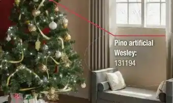 Árbol navideño artificial wesley verde 2.28 m