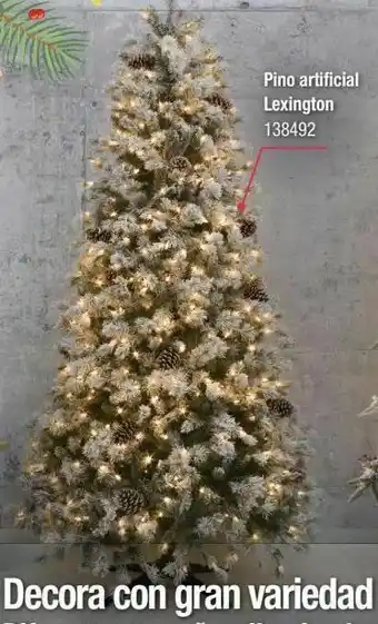 Árbol navideño artificial lexington 2.28 m