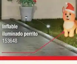 Inflable navideño iluminado 1.07 m perro