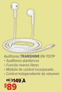 Soriana Híper TRANSHINE Audífonos oferta