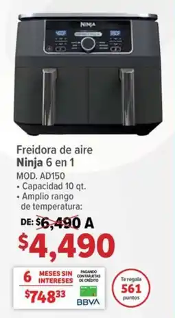 Soriana Híper Ninja Freidora de aire oferta