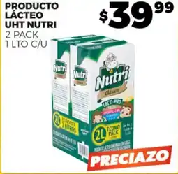 Merco PRODUCTO LÁCTEO UHT NUTRI 2 PACK 1 LTO C/U oferta