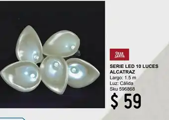 Serie led 10 luces alcatraz