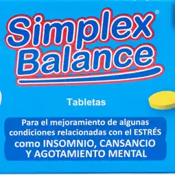 Farmacias YZA Simplex Balance 30 Tabletas oferta