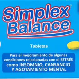 Farmacias YZA Simplex Balance 30 Tabletas oferta
