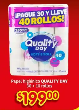 Soriana Híper QUALITY DAY Papel higiénico oferta